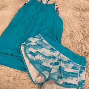 Ivivva Blue Double Layered Tank